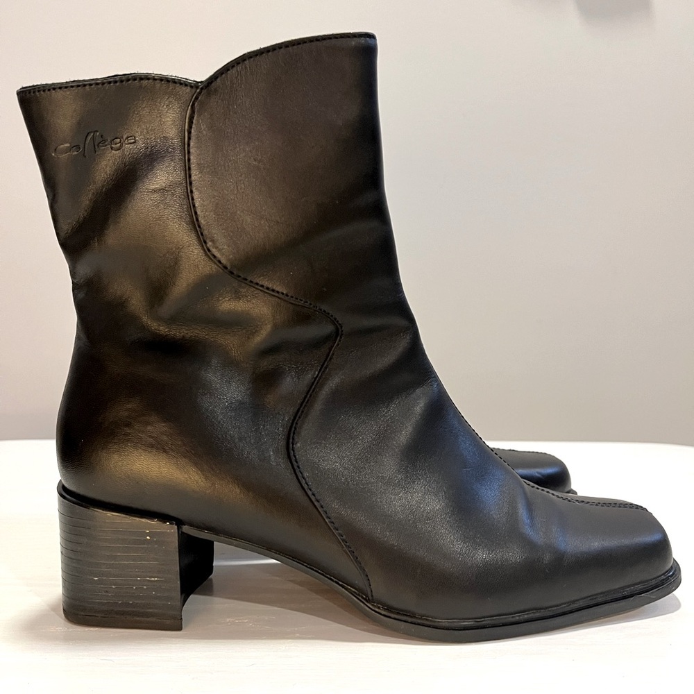 Vintage Black Ankle Boots